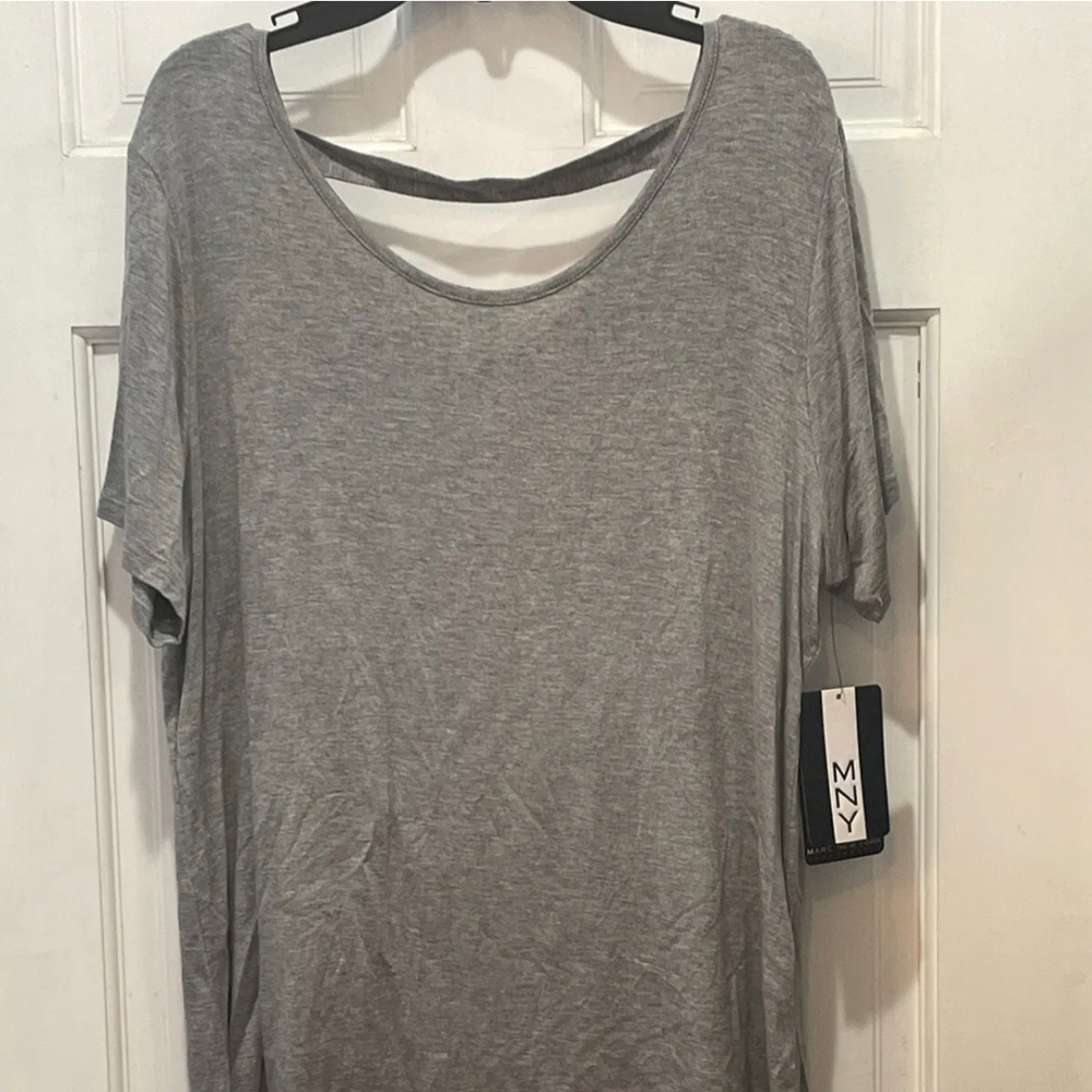 Andrew Marc Performance Women Gray Active T-Shirt By Marc New York Size L
